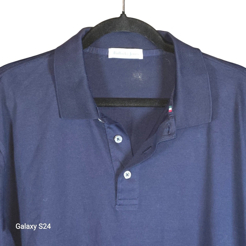 Bullock & Jones‎ Men's Long Sleeve Polo Shirt Cotton Casual Top